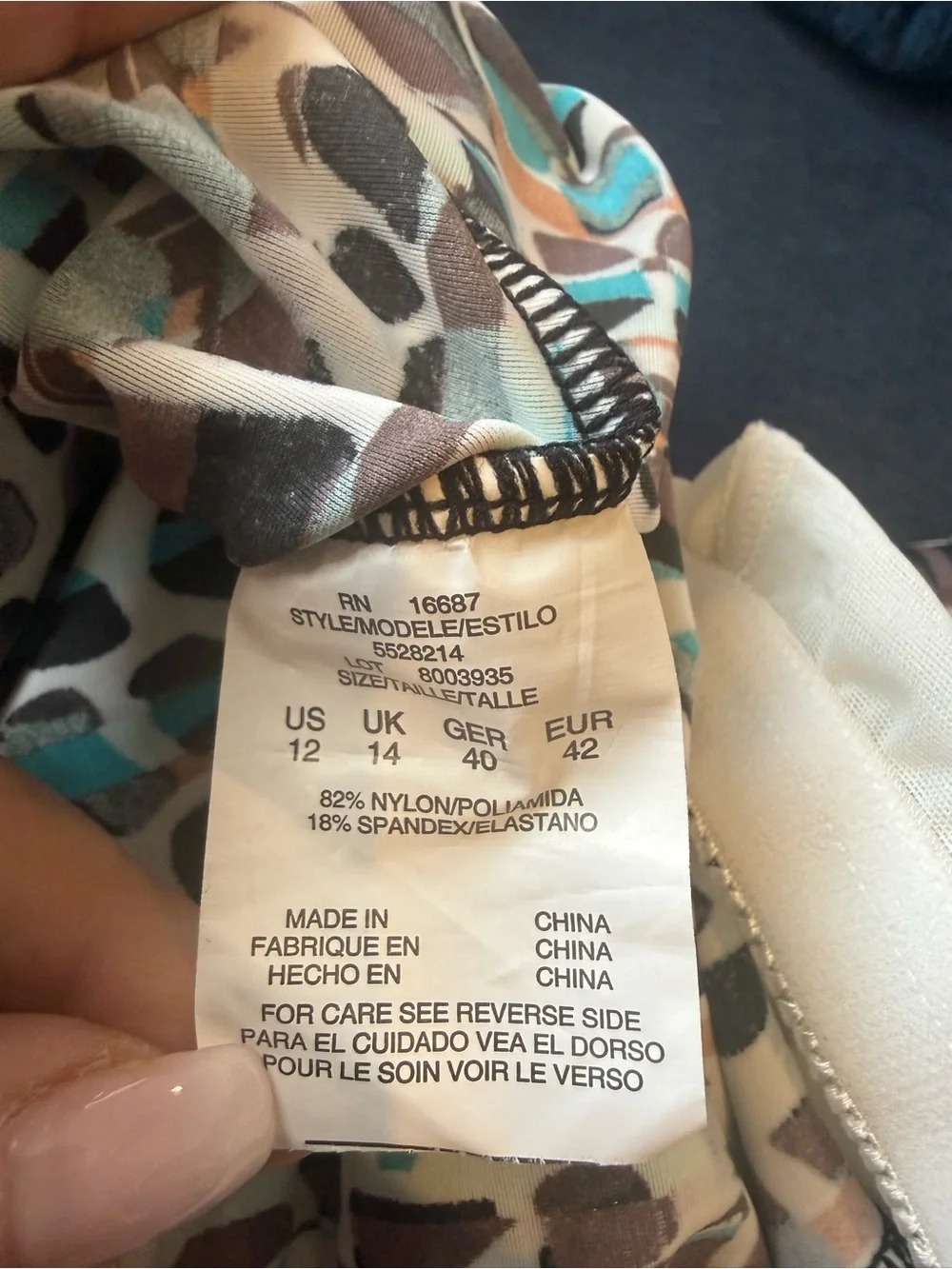 Swim Solutions Animal-Print One-Piece Swimdress NWT’s was $72. - Picture 10 of 11